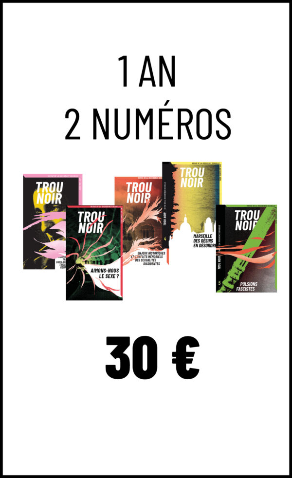 Abonnement Revue Trou Noir